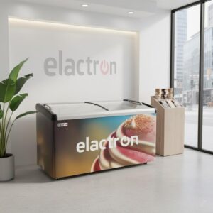 congelateur elactron horizontal 600litres vitrine sd519by
